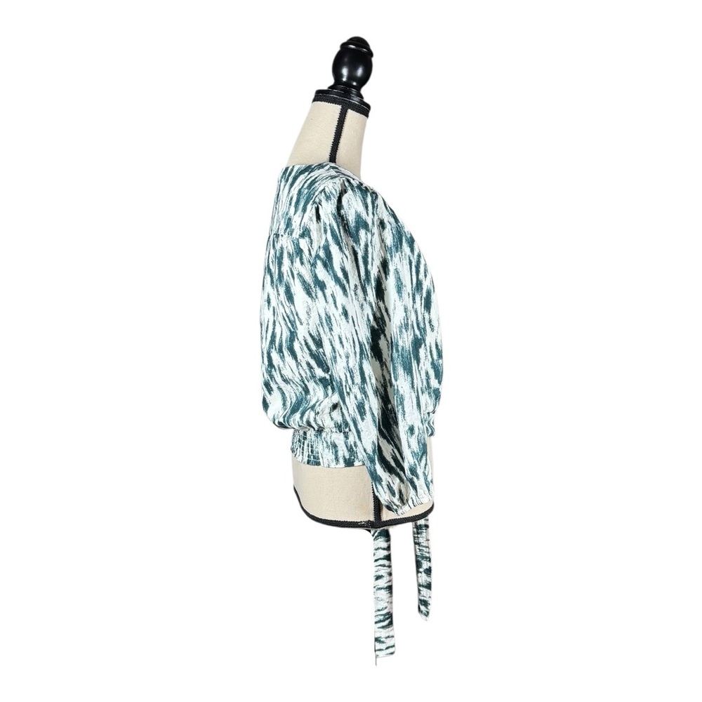 Evereve Carson Ikat Wrap Top With Tie Waist - Picture 3 of 5
